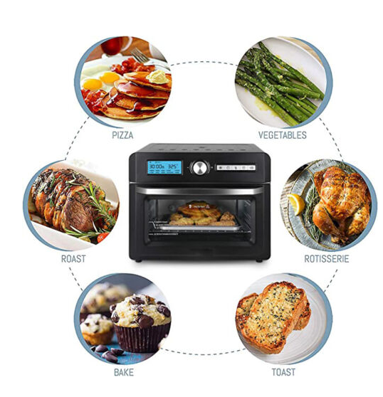 20 Quart Large Countertop Oven Air Fryer 10-in-1 Large Convection Bake Slow Cook
