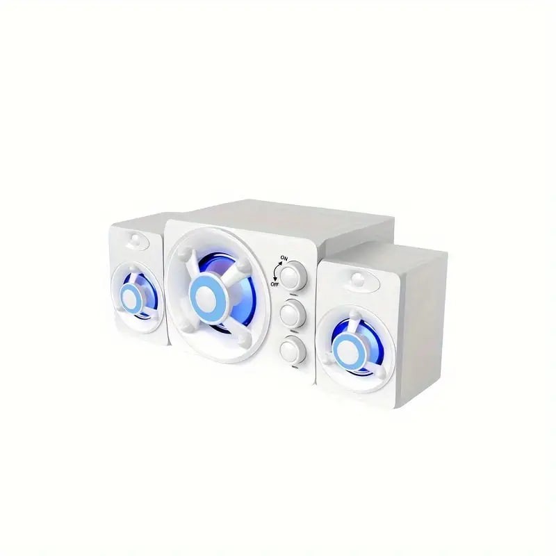 Computer Speakers USB Wired Combination Speakers Computer Speakers Bass Stereo Music Player Subwoofer Sound Box For Desktop Laptop Notebook Tablet PC
