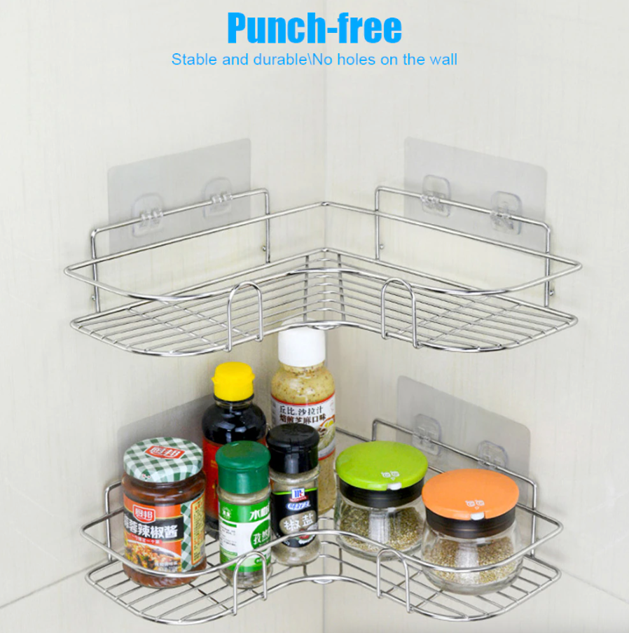 EUDELE Shower Caddy 5 Pack,Adhesive Shower Organizer for Bathroom Storage&Home Decor&Kitchen,No Drilling,La