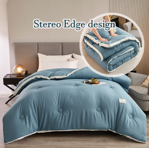 Winter Soybean Fiber Quilt Breathable Double Duvet Comforter Very Warm Blanket