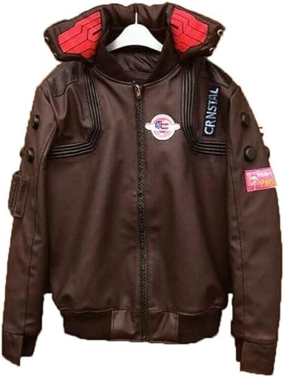 RightLeather Gaming Character Inspired Brown Padded Shoulder Cosplay Samurai Bomber Jacket for Men  Search this page