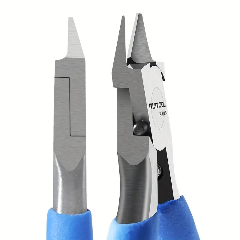 1pc 4.5 Inch Model Nippers Gundam Model Special Tools Ultra-thin Single-edged Pliers Non-slip Grip Sharp Cutters For Gundam Model Building And Making