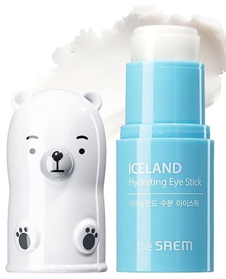 THESAEM Iceland Hydrating Eye Stick 0.24oz - Cooling Eye Balm for Dark Circles and Puffiness – Under Eye Treatment - Reduce Wrinkles and Moisturizing - Minimize Dark and puffy Eyes - Aqua Scent