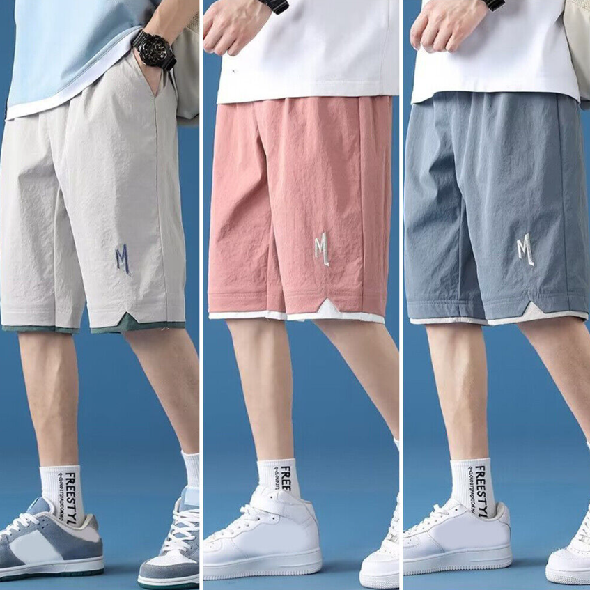 MENS WOMENS CASUAL SWEAT SHORTS PLAIN GYM SHORTS FLEECE HOUSE GYM DAILY HAREM