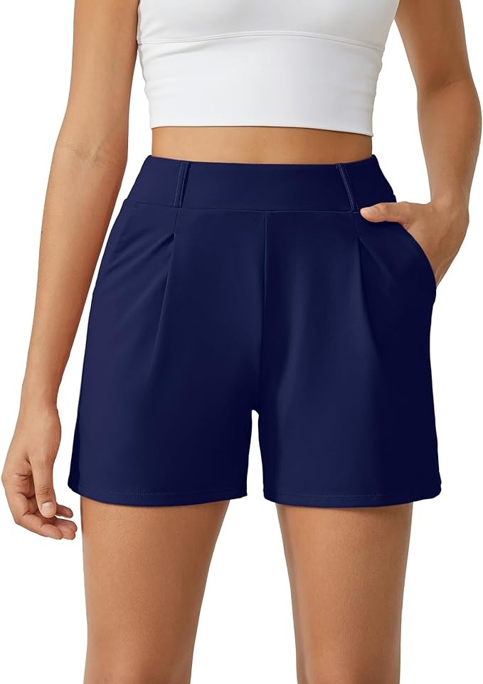 G4Free Shorts for Women Trendy High Waisted Casual Summer Shorts 2024 Athletic Shorts with Pockets