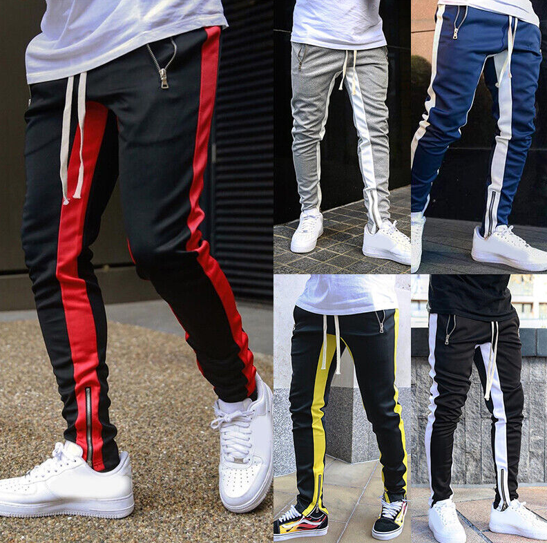 Mens Jogging Bottoms Slim Fit Joggers Tracksuit Fleece Sweatpants Gym Sweat Pant