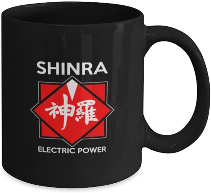 Shinra Electric Power mug. Gaming mug, ff7 jrpg fan mug. Fantasy Mug.