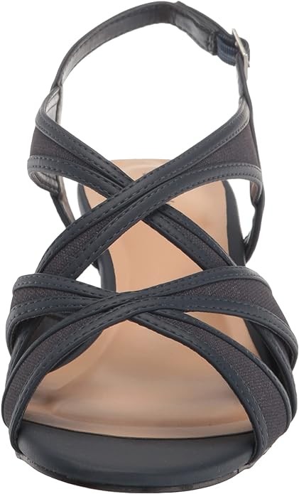 Easy Street Womens Tristen Mesh Inset Dress Sandals