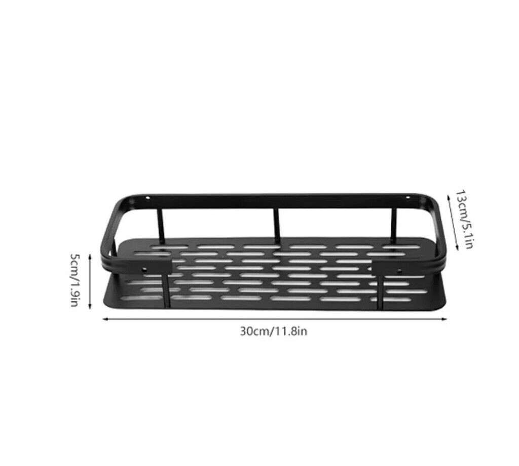 Bathroom Shelves No Drill Corner Shelf Shower Storage Rack Holder Toilet Organiz