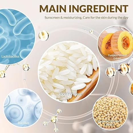 Relief Sun Rice + Probiotics SPF50+ PA++++,Facial sunscreen SPF 50+ PA++,Korean Skincare, Korean Sunscreen,Facial Moisturizer for All Skin Type and UV Defense,Nourishing Skin Sunscreen(50ml)-1PCS-2