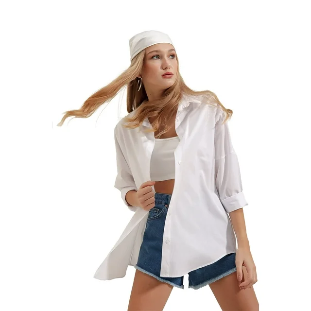 Wataxii Blouses for Women Dressy Casual Plus Size Tops Long Sleeve Shirts Black Blouses Button Down Shirts V Neck Tunic Tops
