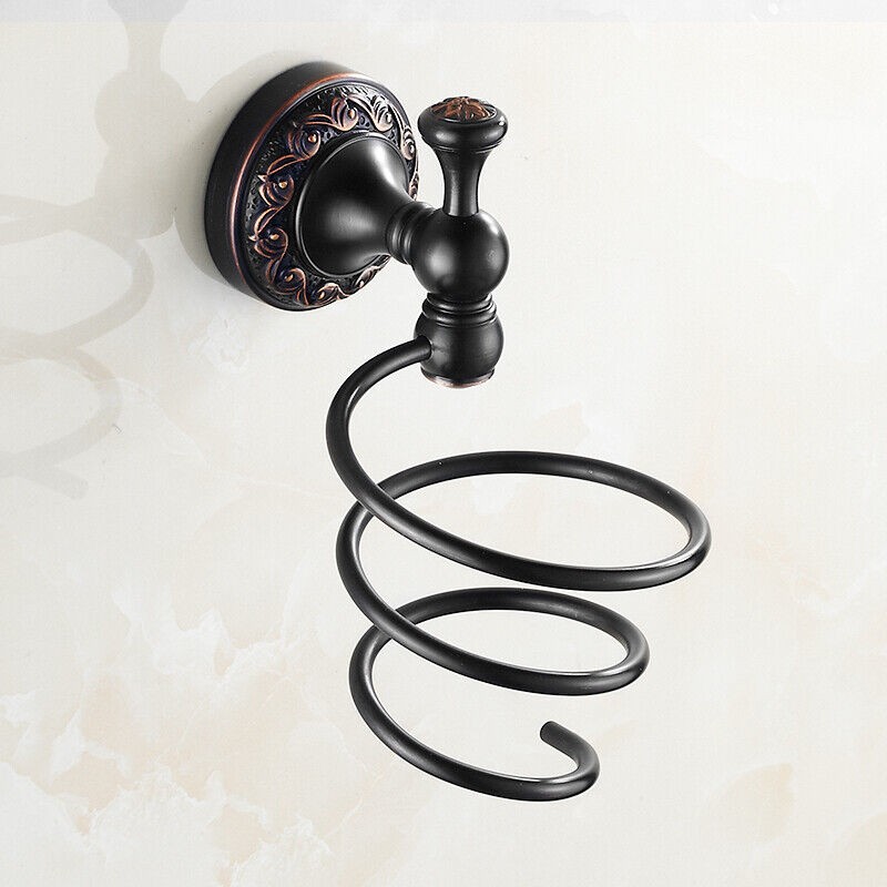 Oil Rubbed Bronze Carved Bathroom Accessories Bathroom Hardware Set Towel Bar