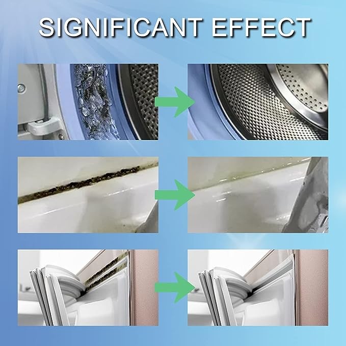Mold Remover Gel, Household Mold Cleaner for Washing Machine, Refrigerator Strips, Grout Cleaner Best for Home Sink, Kitchen, Showers