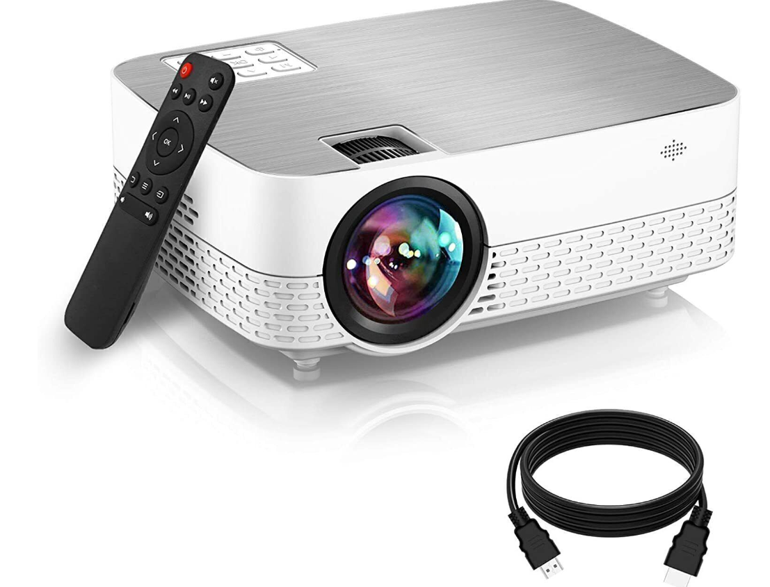 Projector 1080P 4K Mini Video Home Theater Cinema HDMI Phone Android TV